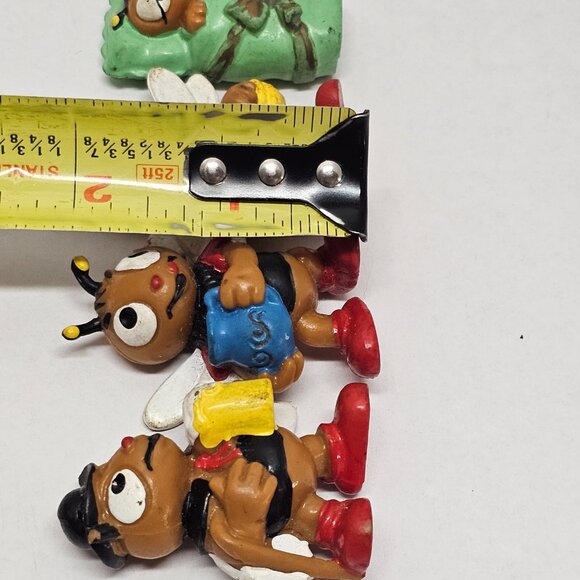 Rare Vintage 70s 4 Lot BULLY Vintage Figures Bee Bienchen The Beehive PVC 2" - Picture 11 of 15